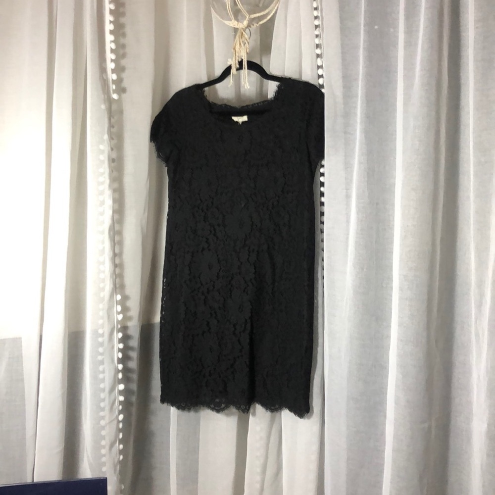 Black Joie Lace Mini Dress